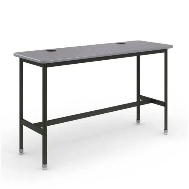 Package Set - Chargebar Table (96" x 24" x 42") w/ 3 Emoji Stools (30" H)
