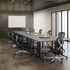 Package Set of 8 Training Tables - 6 (48" X 30") & 2 (60" X 24") w/ T-Legs & Glides