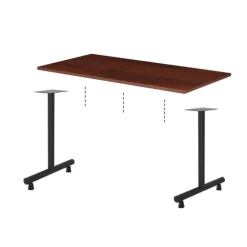 Package Set of 8 Training Tables - 6 (48" X 30") & 2 (60" X 24") w/ T-Legs & Glides