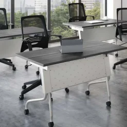 Package Set - 6 Training Tables w/ Flip Top Nesting Bases & Casters (60" X 24")