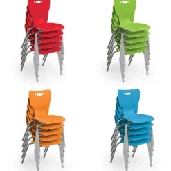 4-Pack Astute Flex Rectangle Desks & Hierarchy Chairs Package