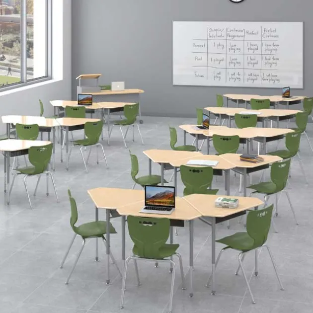 6-Pack Astute Monroe Desks & Hierarchy Chairs Package