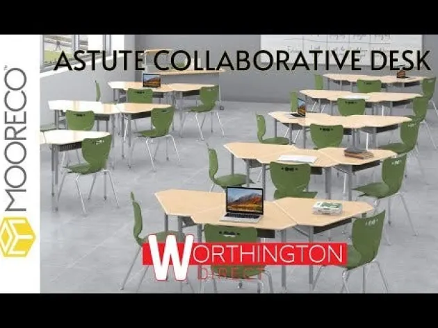 6-Pack Astute Monroe Desks & Hierarchy Chairs Package