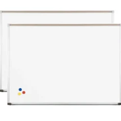 2-Pack Deal- Deluxe Magnetic Porcelain Steel Dry Erase Boards by Best Rite