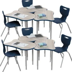 6-Pack Fender Collaborative Desk & Hierarchy Chair Packages
