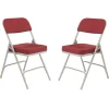 Padded Fabric Folding Chairs Model 3200 (2 Pack)