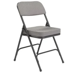 Padded Fabric Folding Chairs Model 3200 (2 Pack)