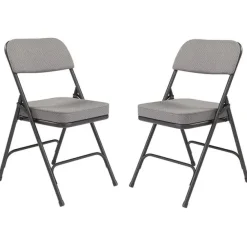 Padded Fabric Folding Chairs Model 3200 (2 Pack)