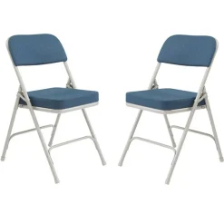 Padded Fabric Folding Chairs Model 3200 (2 Pack)