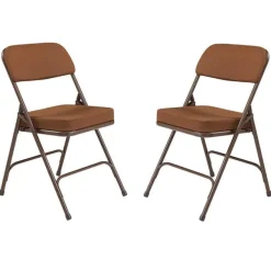 Padded Fabric Folding Chairs Model 3200 (2 Pack)