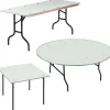 Padded Vinyl Top Steel Edge Plywood Folding Tables by Midwest