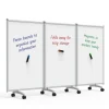 3-Panel Mobile Magnetic Whiteboard Room Divider