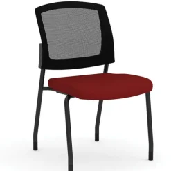 Parson Collection Mesh Back Armless Stacking Side Chair