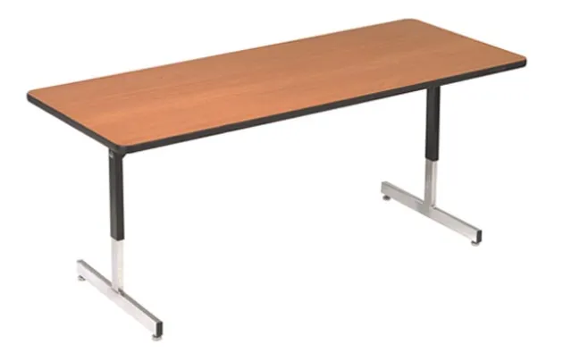 Pedestal Leg Computer Tables