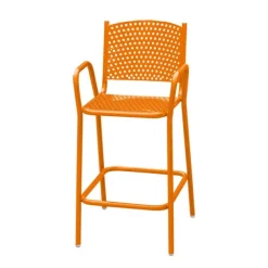 Perforated Outdoor Cafe Bar Stool
