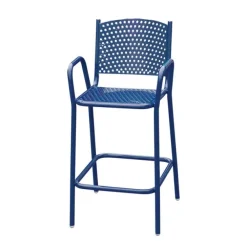 Perforated Outdoor Cafe Bar Stool