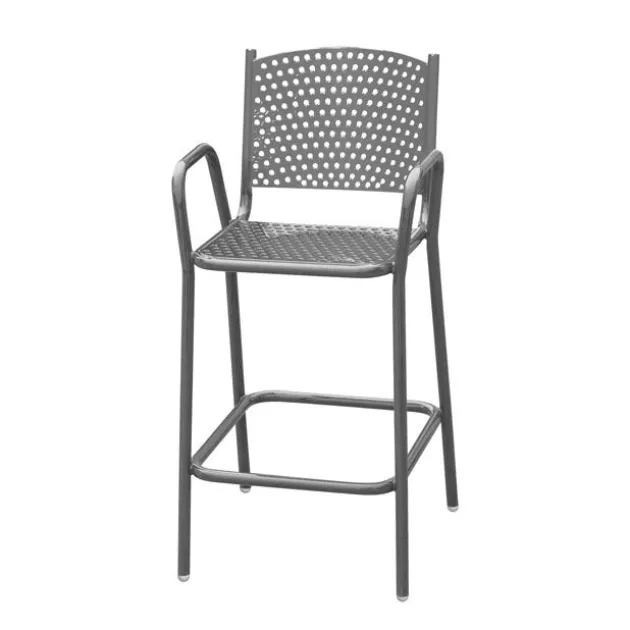 Perforated Outdoor Cafe Bar Stool