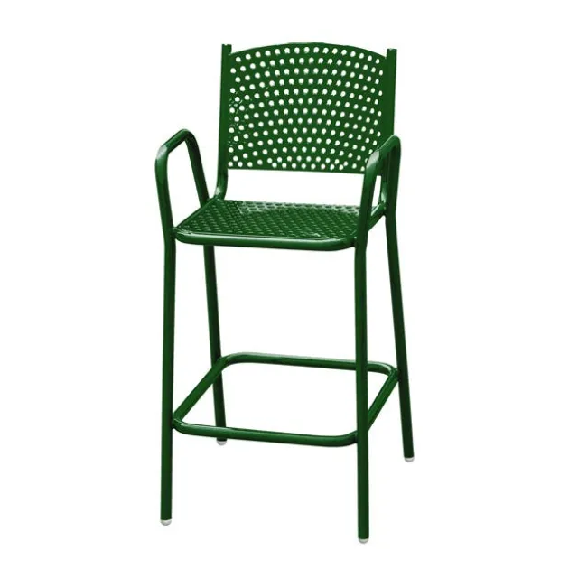 Perforated Outdoor Cafe Bar Stool