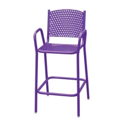 Perforated Outdoor Cafe Bar Stool