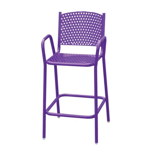 Perforated Outdoor Cafe Bar Stool