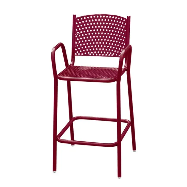 Perforated Outdoor Cafe Bar Stool