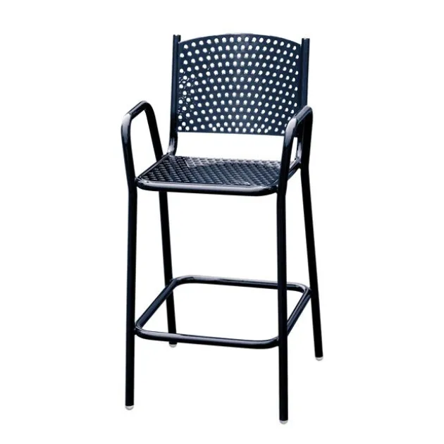Perforated Outdoor Cafe Bar Stool