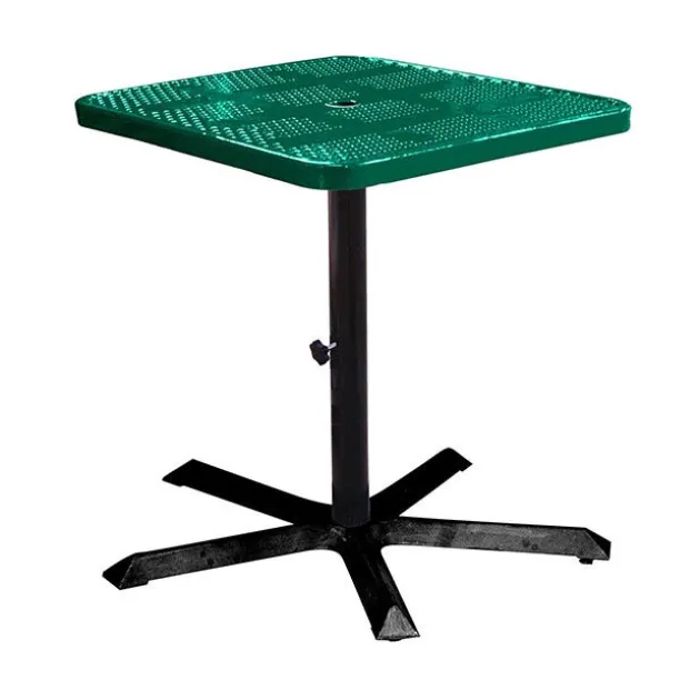 Perforated Pedestal Cafe Tables