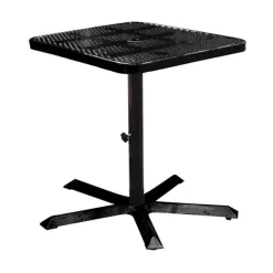 Perforated Pedestal Cafe Tables