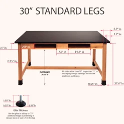 Phenolic Resin Science Lab Table (60'' x 42'')