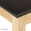 Phenolic Resin Science Lab Table w/ Book Compartments (60'' x 24'')