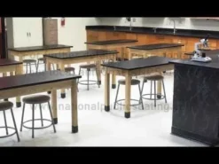 Phenolic Resin Science Lab Table w/ Book Compartments (72'' x 24'')