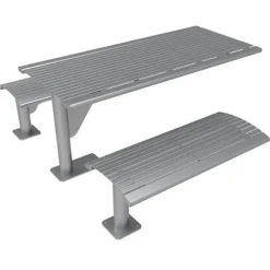 Phoenix Cantilever Horizontal Steel Slat Table
