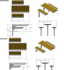 Phoenix Cantilever Recycled Plastic Table