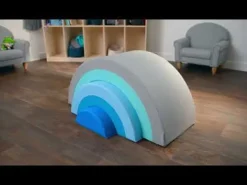 5-Piece Curve Seating Kids Ottoman Set