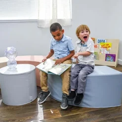 5-Piece Curve Seating Kids Ottoman Set