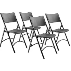 Plastic Resin Folding Chairs 600 Series (4 Pack)