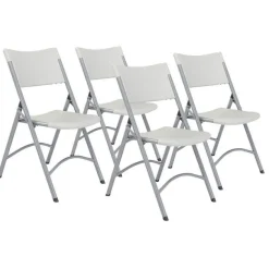 Plastic Resin Folding Chairs 600 Series (4 Pack)