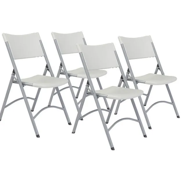 Plastic Resin Folding Chairs 600 Series (4 Pack)