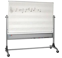 Platinum Reversible Whiteboards with Music Lines