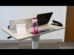 Pneumatic Adjustable Height Flip-Top Student Desk