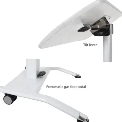Pneumatic Height Adjustable Desk & Lectern