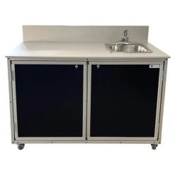 Portable Science Lab Demonstration Workstation with Single Basin Sink