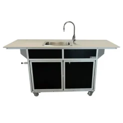 Portable Science Lab Workstation with Single Basin Sink