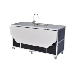 Portable Science Lab Workstation with Storage & Single Basin Sink
