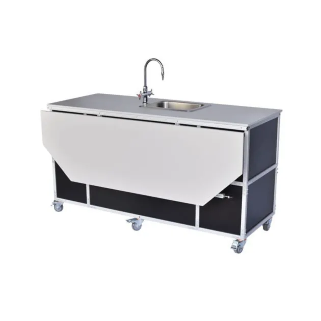 Portable Science Lab Workstation with Storage & Single Basin Sink