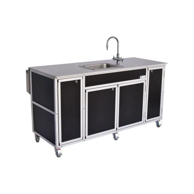 Portable Science Lab Workstation with Storage & Single Basin Sink
