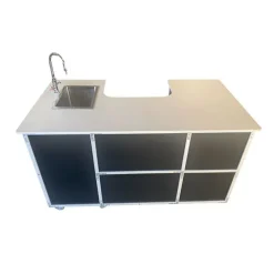 Portable Science Workstation with Single Basin Sink for Instructors