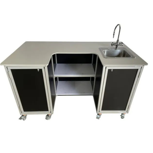 Portable Science Workstation with Single Basin Sink for Instructors