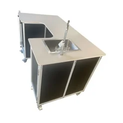 Portable Science Workstation with Single Basin Sink for Instructors