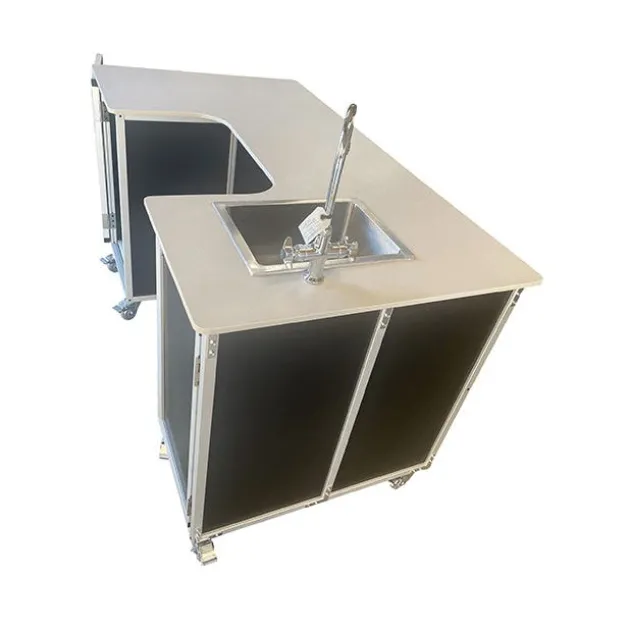 Portable Science Workstation with Single Basin Sink for Instructors